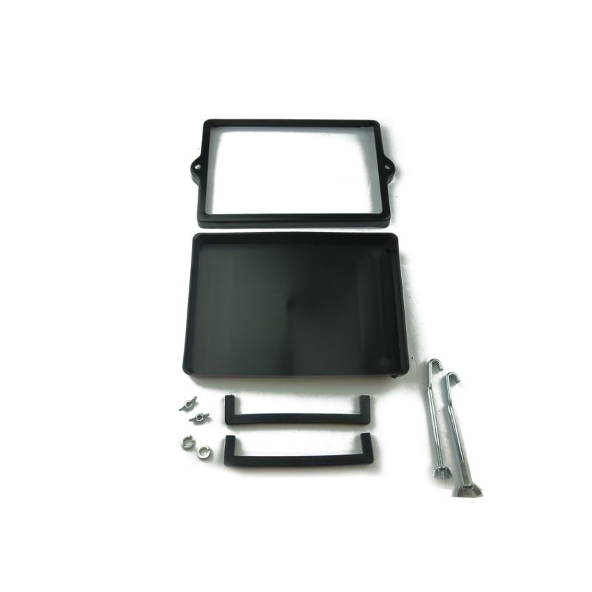 JAGUAR E-TYPE SERIES 1 & 2  BATTERY TRAY KIT BOX WITH CLAMP - C16473