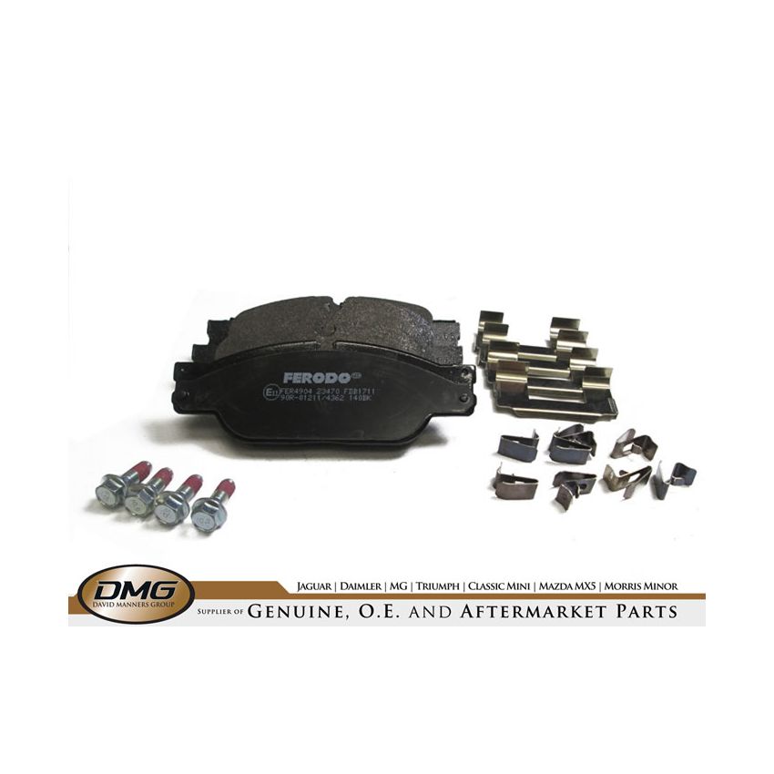 FRONT BRAKE PADS:  XJ 03>09 NON S/C