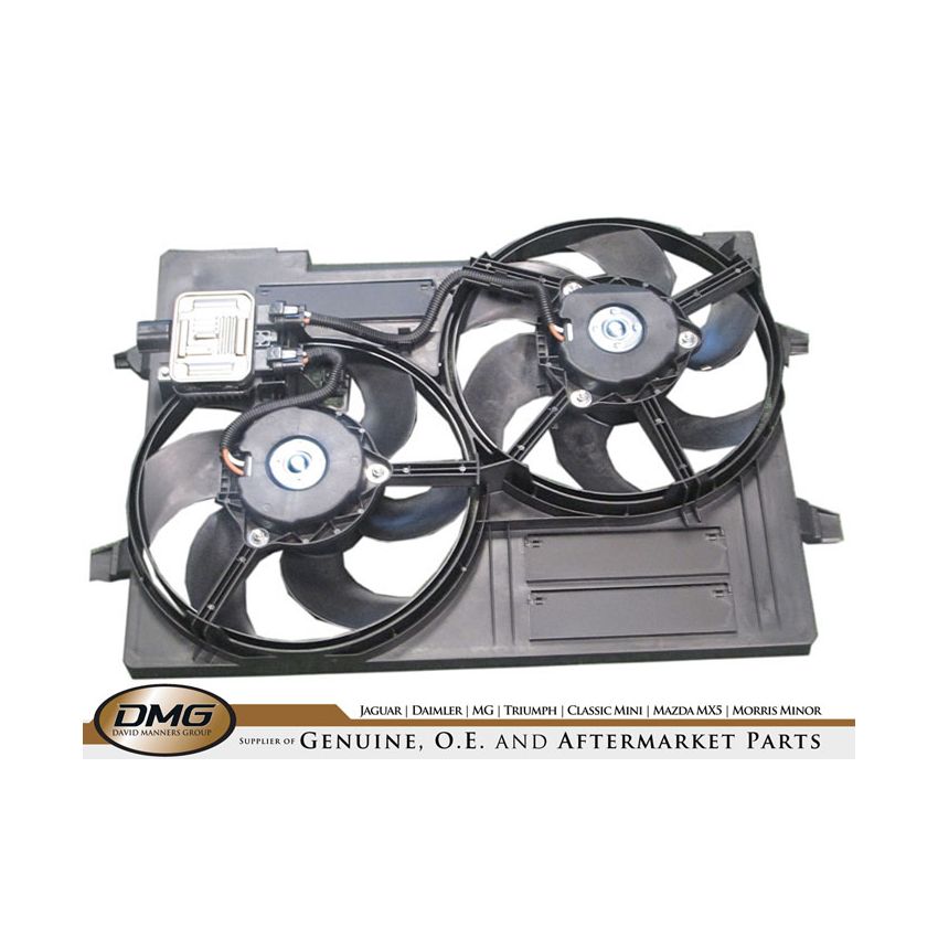 COOLING FAN, SHROUD & CONTROL MODULE:  X-TYPE