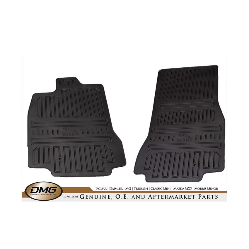 FRONT DROP-IN RUBBER MAT SET:  XF LHD