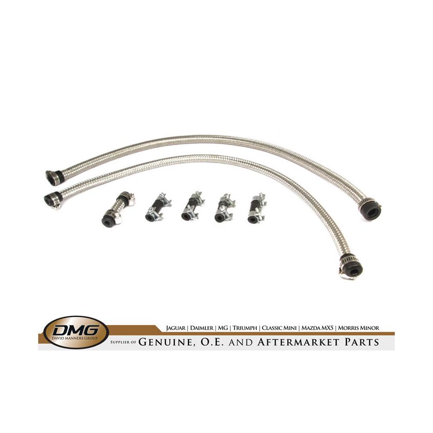 CARBURETTOR FUEL LINE KIT (BRAIDED):  E-TYPE V12