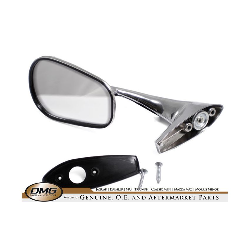 LH DOOR MIRROR:  XJ6 S1 S2 EARLY TYPE
