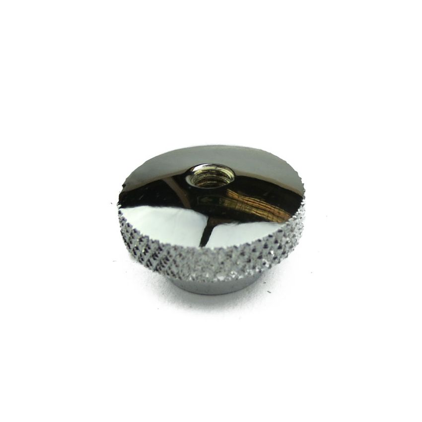 CHROME FUSEBOX COVER KNOB:  MK2, V8, XK140, XK150