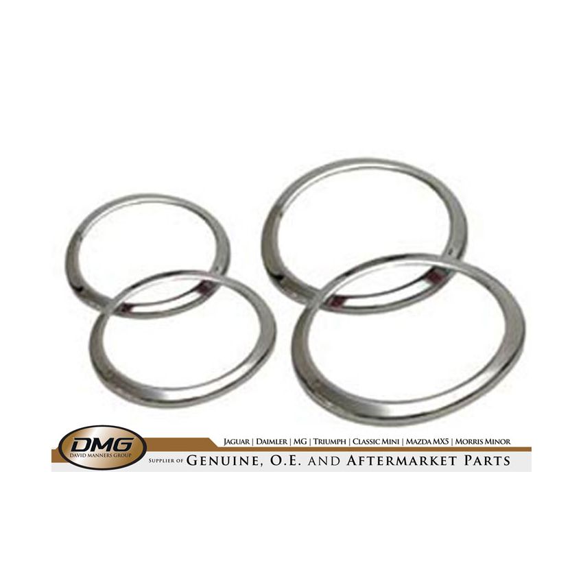 CHROME LIGHT BEZEL KIT (FRONT):  S-TYPE