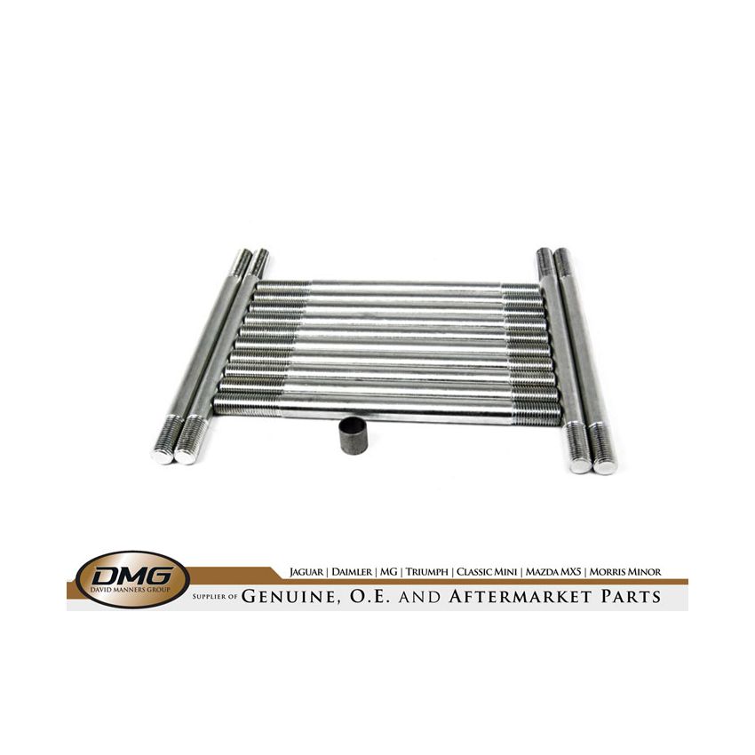 CYLINDER HEAD STUD SET:  MK2, E-TYPE S1, S-TYPE, 420