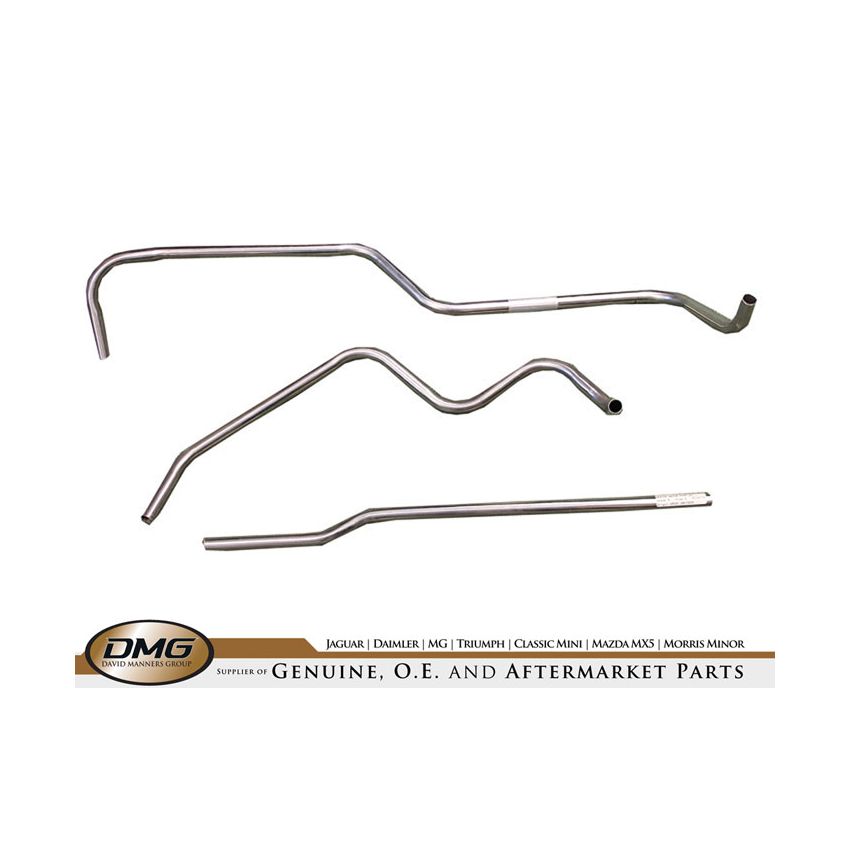 STAINLESS STEEL HEATER TRANSFER PIPE SET JAGUAR MK2 3.4 3.8 340 HTP9SS