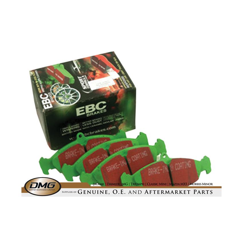 REAR BRAKE PAD SET (GREENSTUFF):  XJ8, XK8