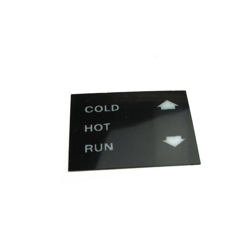 CHOKE INDICATOR DECAL:  E-TYPE V12