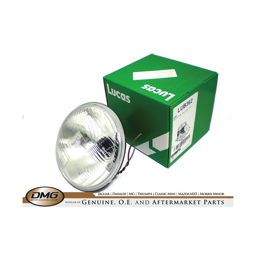 HEADLAMP - WITH PILOT (LHD):  MK2, E-TYPE, XJ6