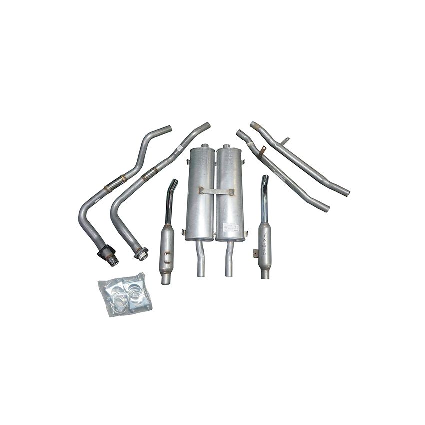 EXHAUST SYSTEM (MILD STEEL):  E-TYPE S1 4.2