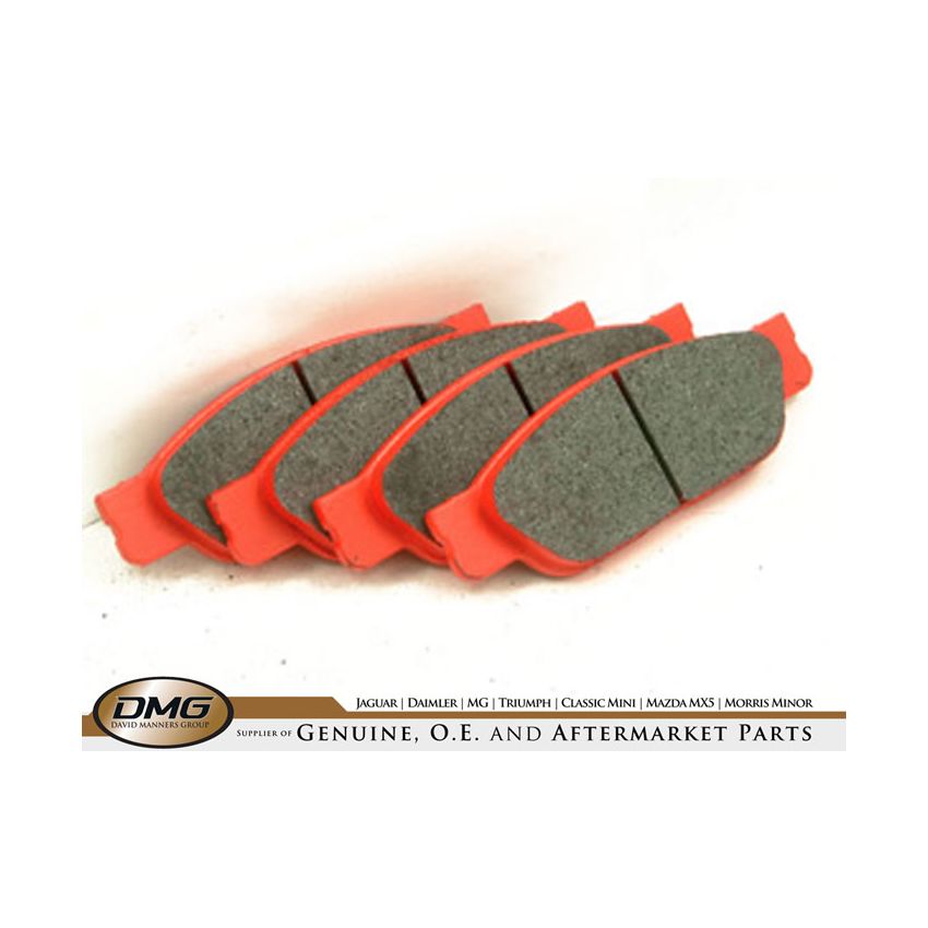 FRONT BRAKE PAD SET (REDSTUFF):  S-TYPE NO S/C<M45254