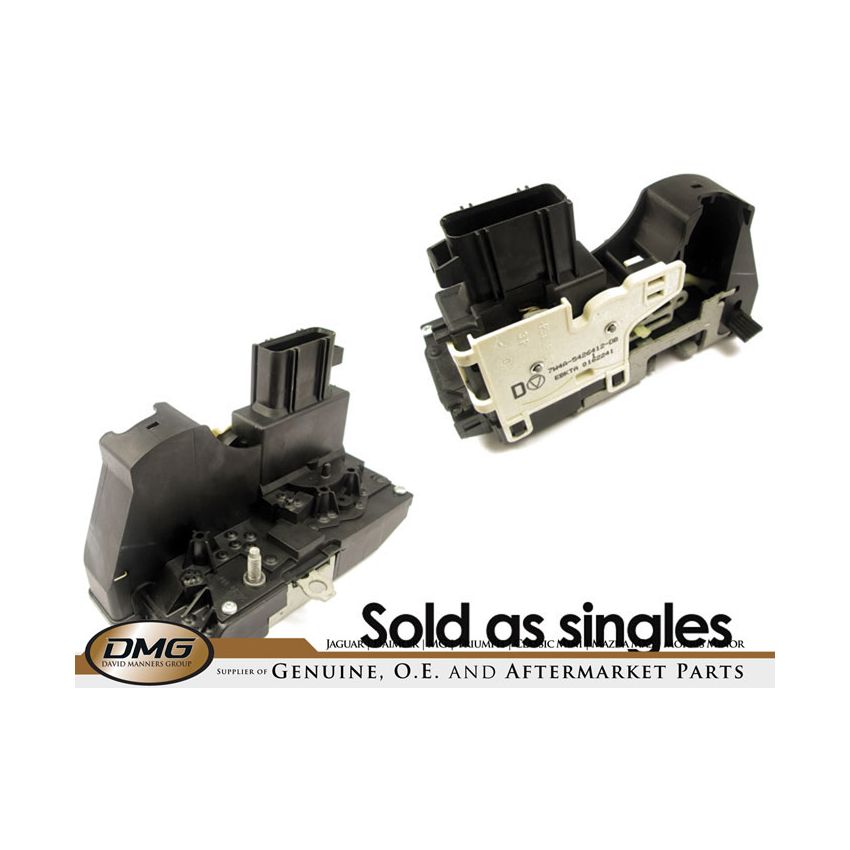 RH REAR DOOR LATCH:  S-TYPE, ALL MODELS