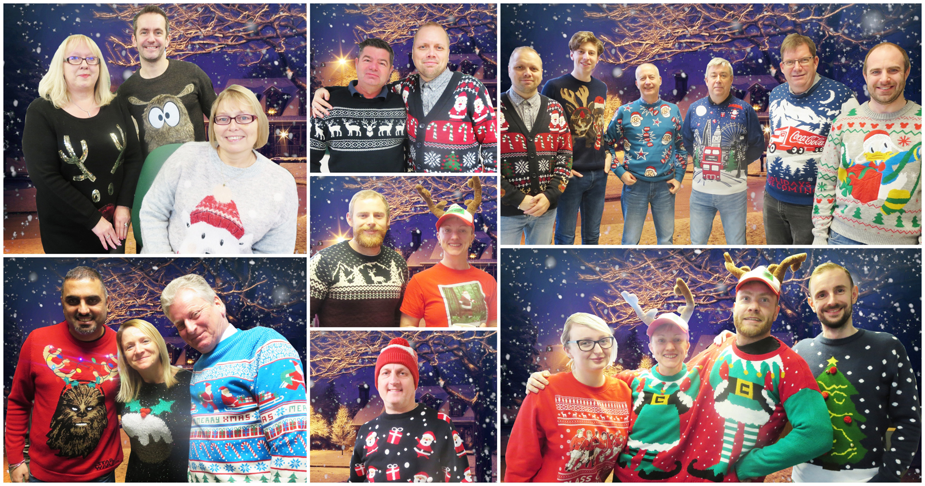 DMG wear their festive knits for Joseph's Goal