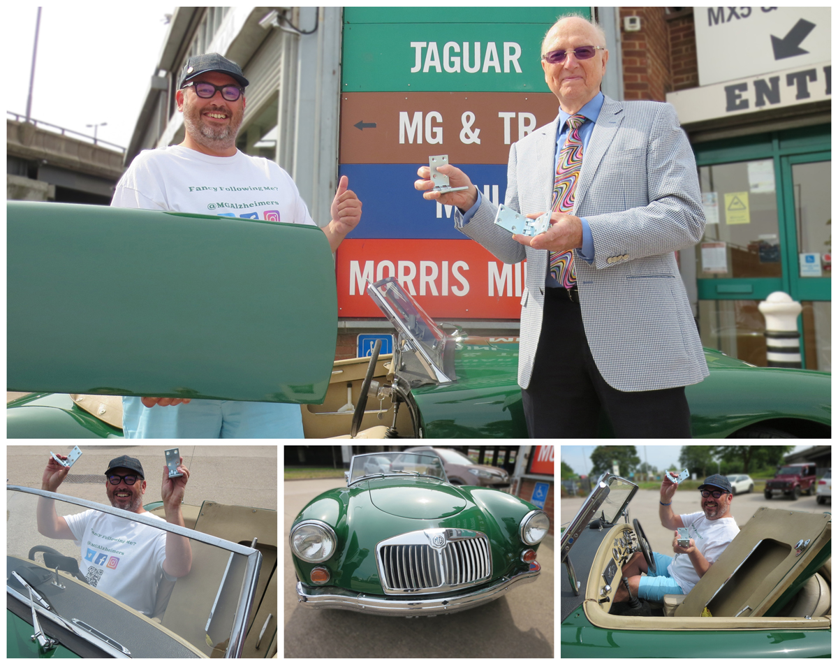 David Manners donates part to help out MG Alzheimers customer
